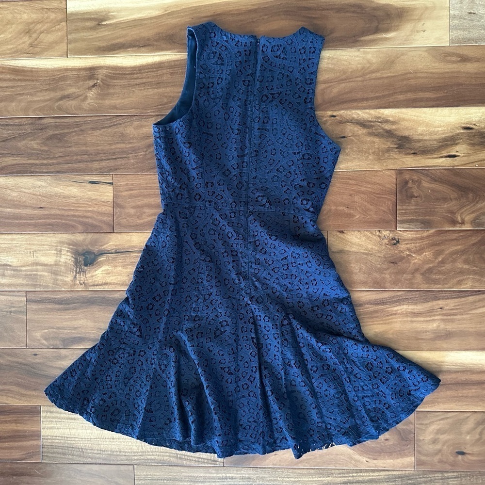 J. Crew Navy Fit & Flare Dress size 2 - Picture 3 of 5
